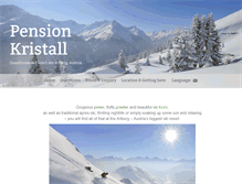 Tablet Screenshot of pension-kristall.net